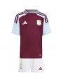 Aston Villa Domácí dres pro děti 2024-25 Krátký Rukáv (+ trenýrky)